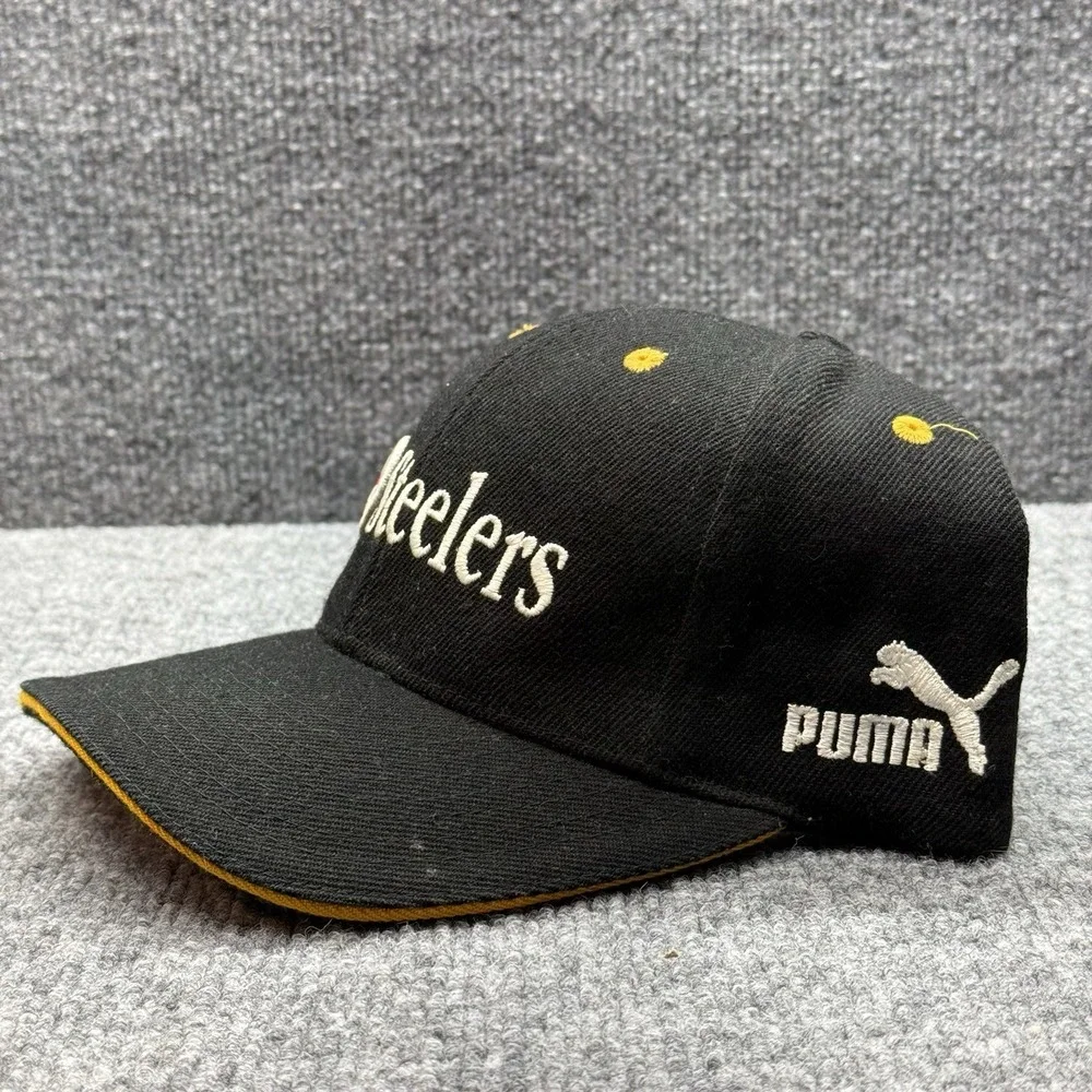 Vintage Steelers NFL Pro‎ Line Puma Baseball Cap Hat Black Pittsburgh 90s